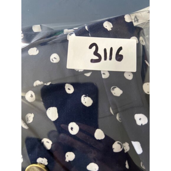 Lane Bryant Womens Size 28 Polka Dot Navy Shorts   Vacation Resort Stretch - Picture 11 of 11